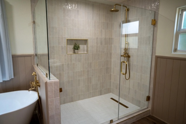 Modern Shower at New Spirit Detox Center